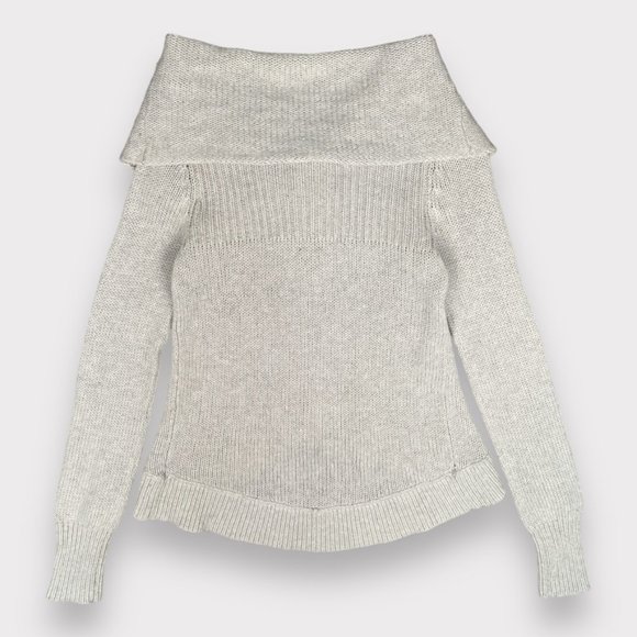 MODA International Tan Knit Snap Button Cowl Neck Sweater Women's Size Small - Picture 11 of 15